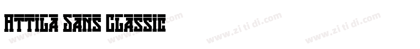 Attila Sans Classic字体转换